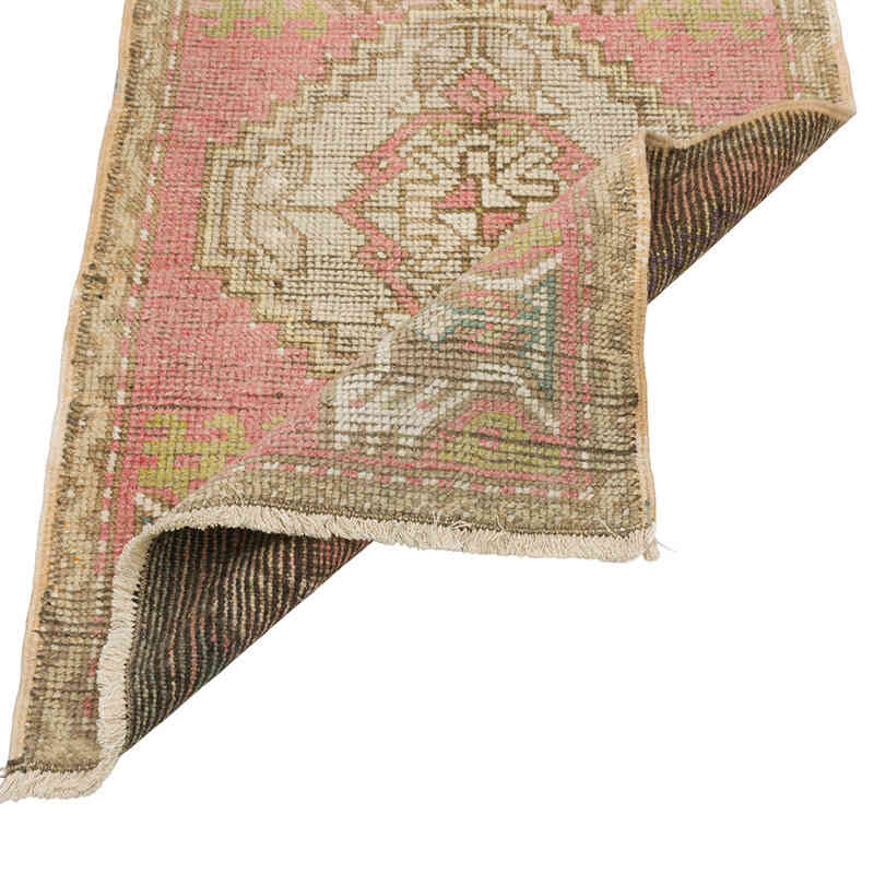 Alfombra Vintage Turca Anudada a Mano - 57 cm x 94 cm - K0079541