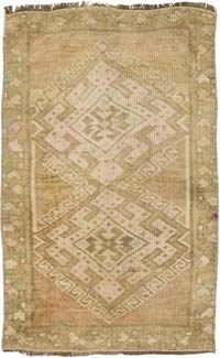 El Dokuma Vintage Halı - 53 cm x 87 cm