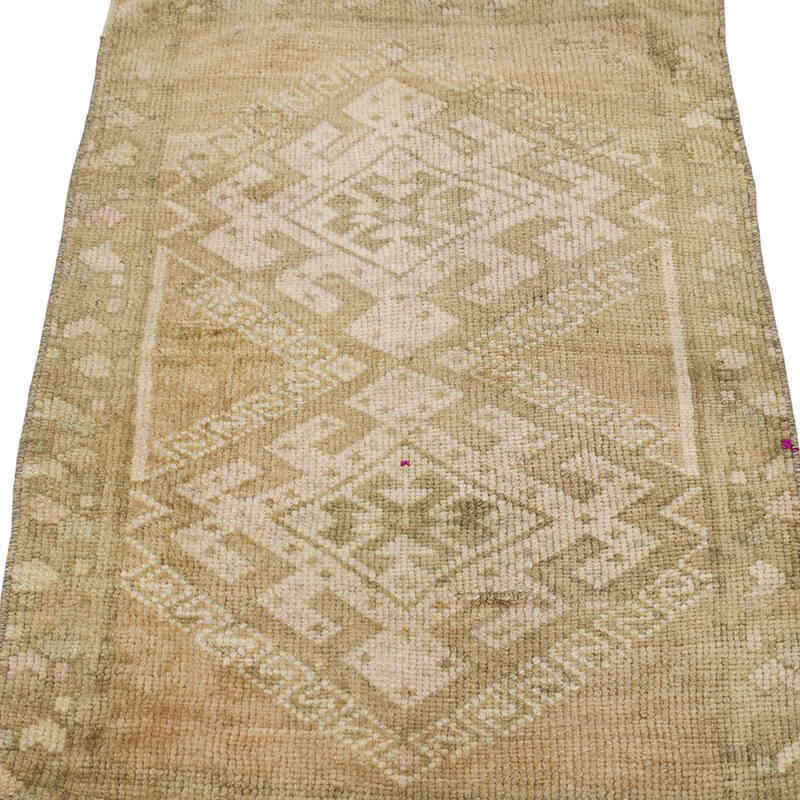 El Dokuma Vintage Halı - 53 cm x 87 cm - K0079542