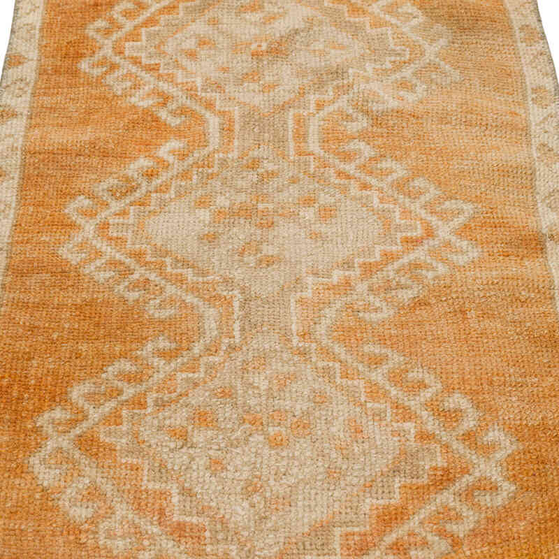 Alfombra Vintage Turca Anudada a Mano - 52 cm x 87 cm - K0079543