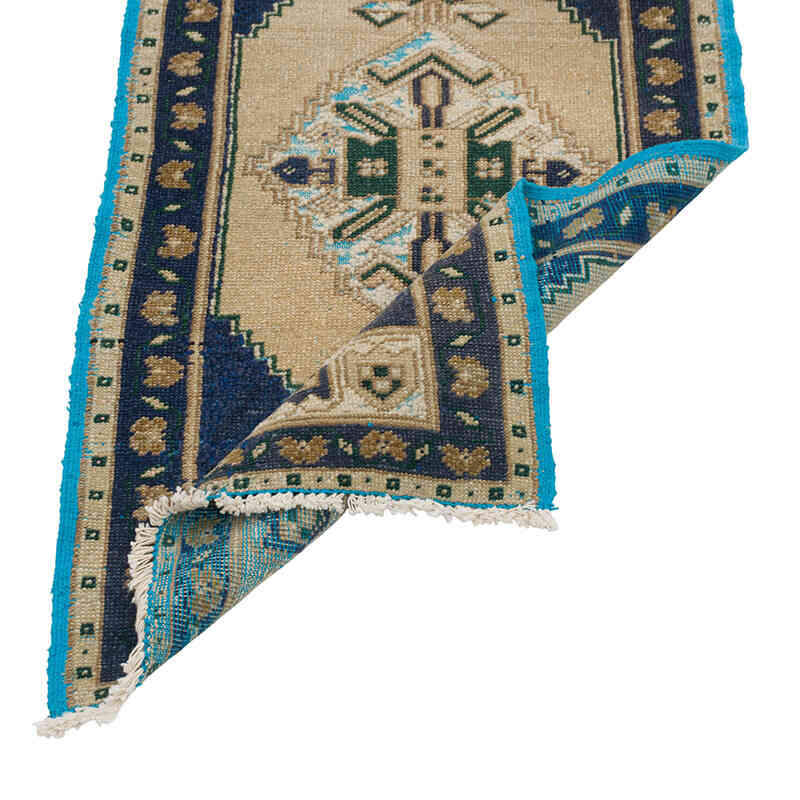 Vintage Turkish Hand-Knotted Rug - 1' 8" x 3' 1" (20" x 37") - K0079544