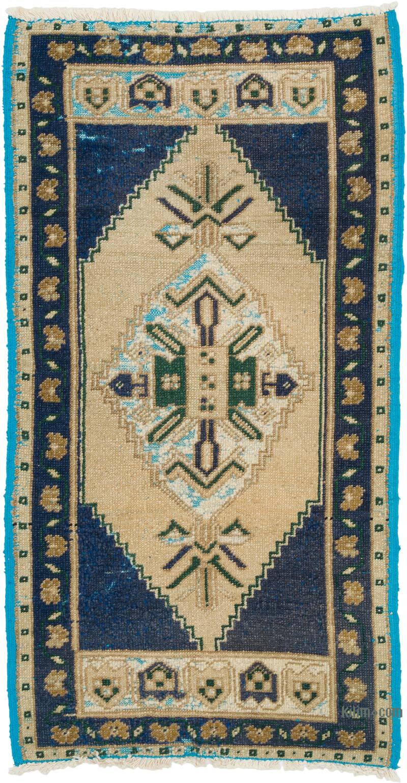 Vintage Turkish Hand-Knotted Rug - 1' 8" x 3' 1" (20" x 37") - K0079544