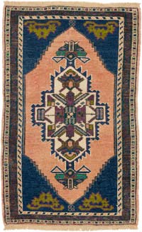 El Dokuma Vintage Halı - 56 cm x 90 cm