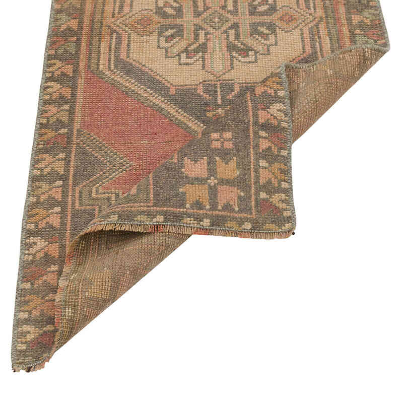 Vintage Turkish Hand-Knotted Rug - 1' 8" x 3' 5" (20" x 41") - K0079549