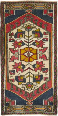 El Dokuma Vintage Halı - 51 cm x 100 cm