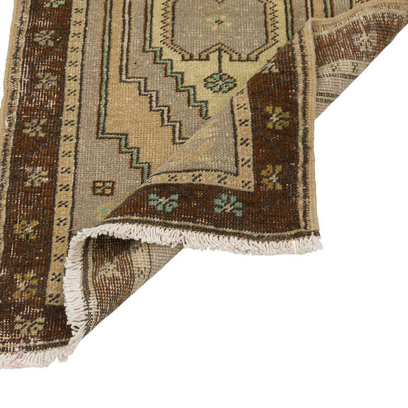 El Dokuma Vintage Halı - 50 cm x 86 cm - K0079553