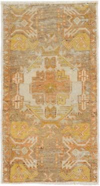 El Dokuma Vintage Halı - 47 cm x 84 cm