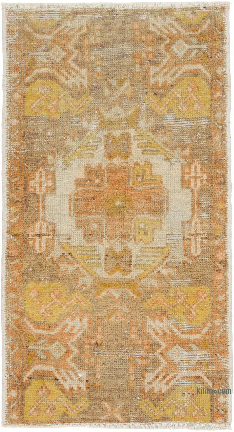 Vintage Turkish Hand-Knotted Rug - 1' 7" x 2' 9" (19" x 33") - K0079558