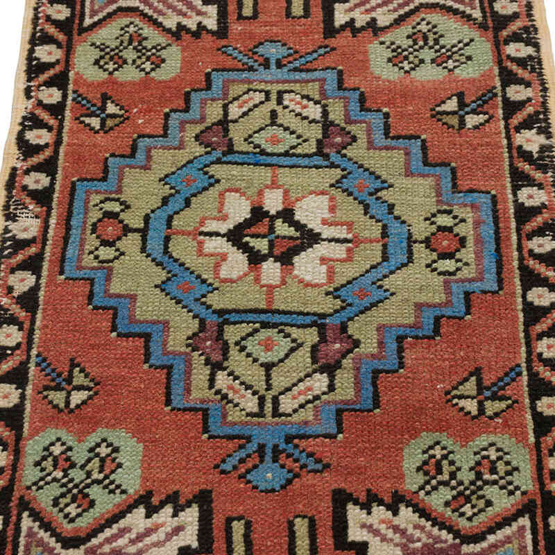 Vintage Turkish Hand-Knotted Rug - 1' 7" x 3' 1" (19" x 37") - K0079559
