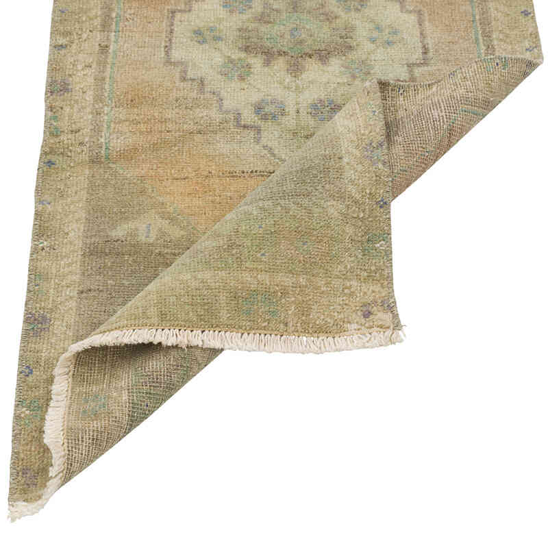 El Dokuma Vintage Halı - 45 cm x 86 cm - K0079560