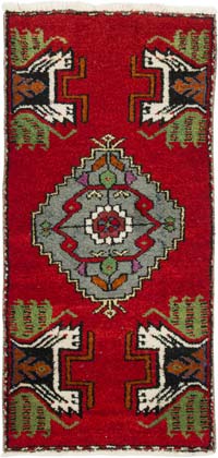 El Dokuma Vintage Halı - 42 cm x 86 cm