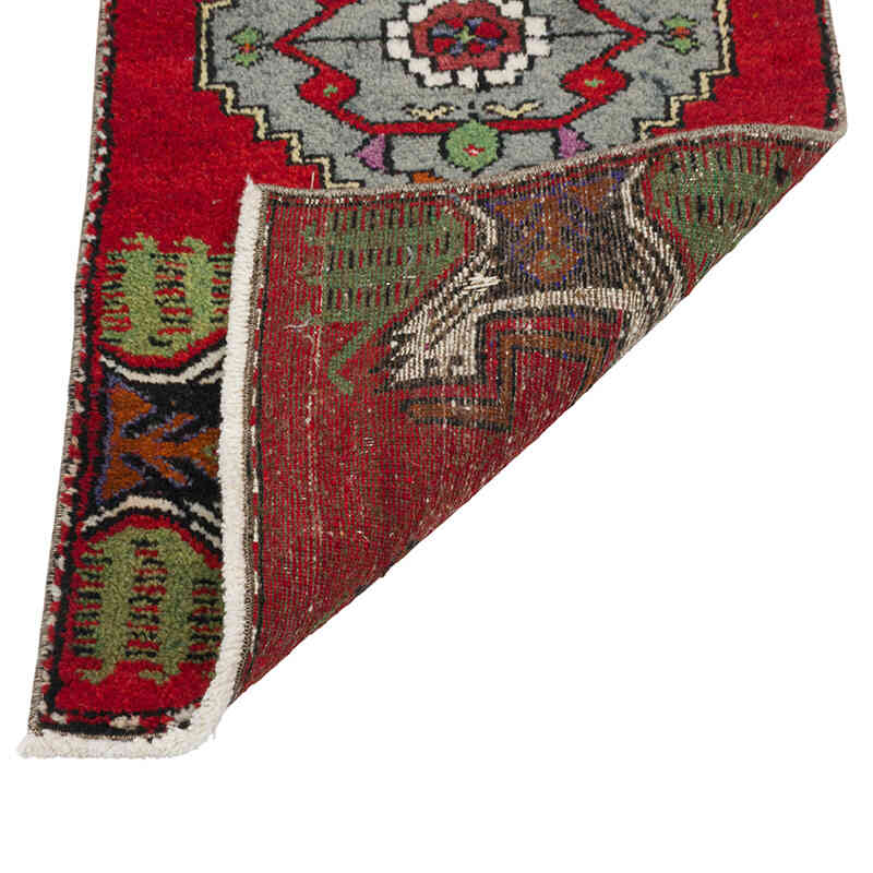 Alfombra Vintage Turca Anudada a Mano - 42 cm x 86 cm - K0079561