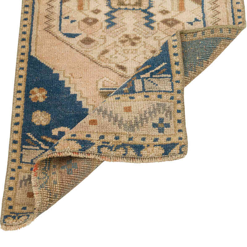 Alfombra Vintage Turca Anudada a Mano - 43 cm x 102 cm - K0079562