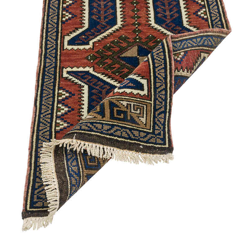 El Dokuma Vintage Halı - 52 cm x 98 cm - K0079563