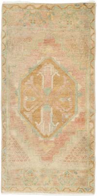 El Dokuma Vintage Halı - 41 cm x 85 cm