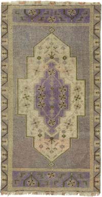 El Dokuma Vintage Halı - 50 cm x 95 cm