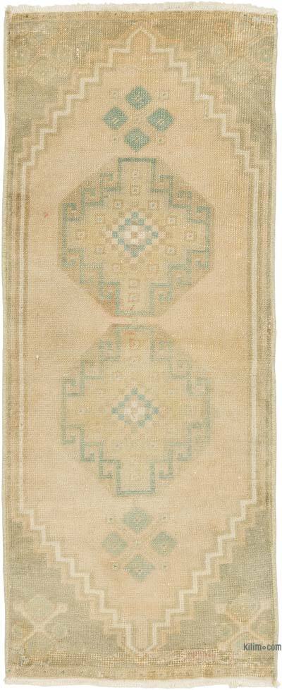 Alfombra Vintage Turca Anudada a Mano - 50 cm x 123 cm