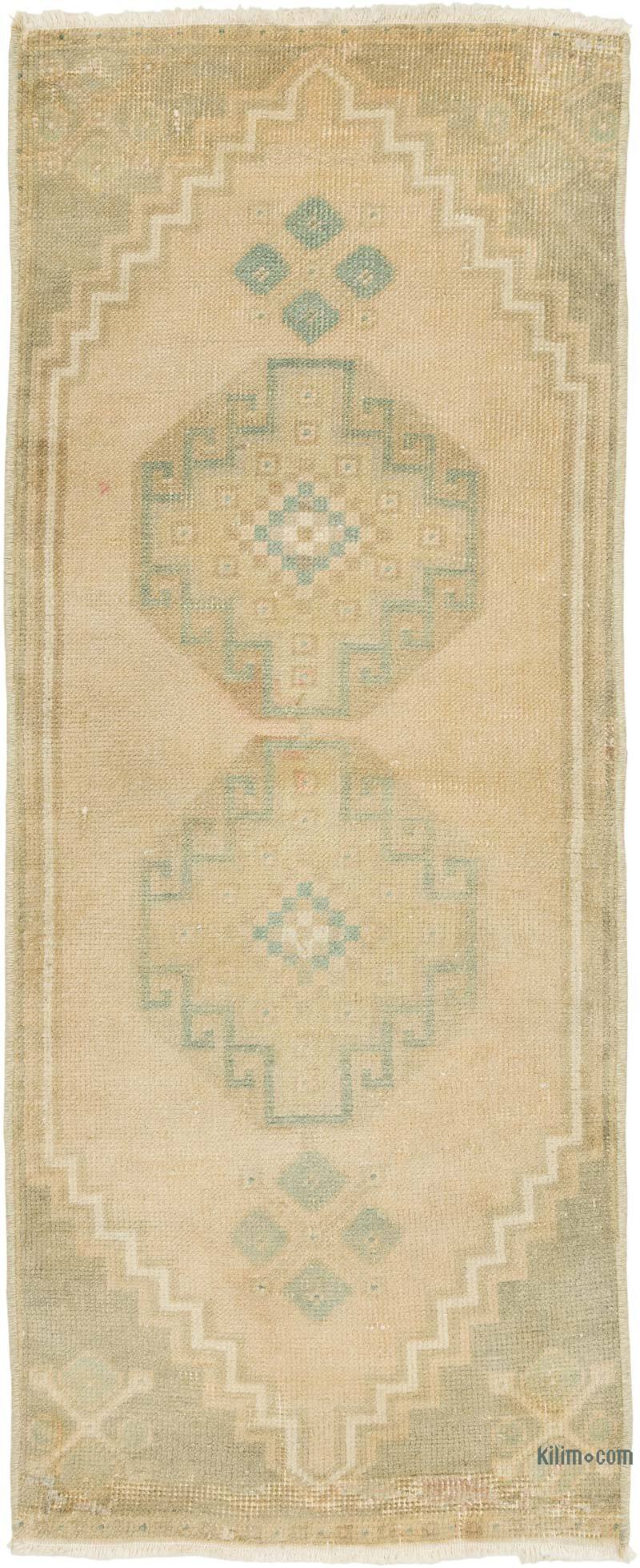 El Dokuma Vintage Halı - 50 cm x 123 cm - K0079569