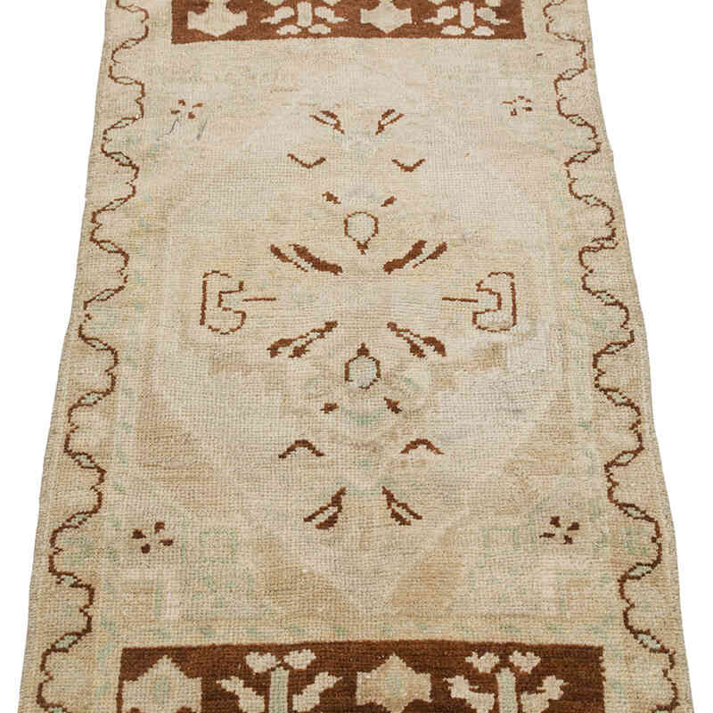 Alfombra Vintage Turca Anudada a Mano - 50 cm x 110 cm - K0079573