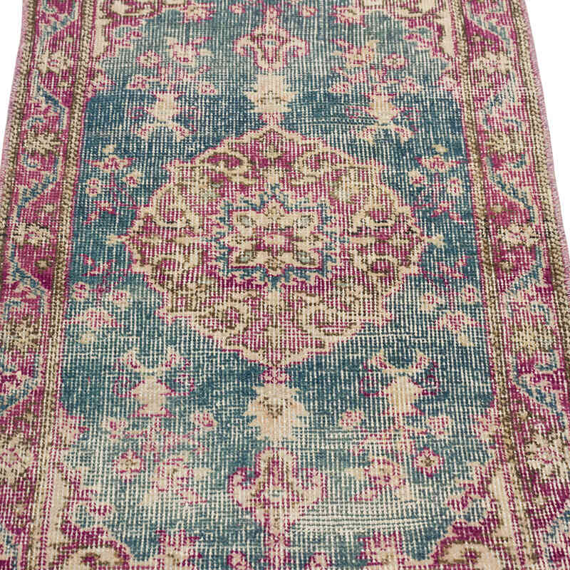 Vintage Turkish Hand-Knotted Rug - 1' 8" x 3' 3" (20" x 39") - K0079574