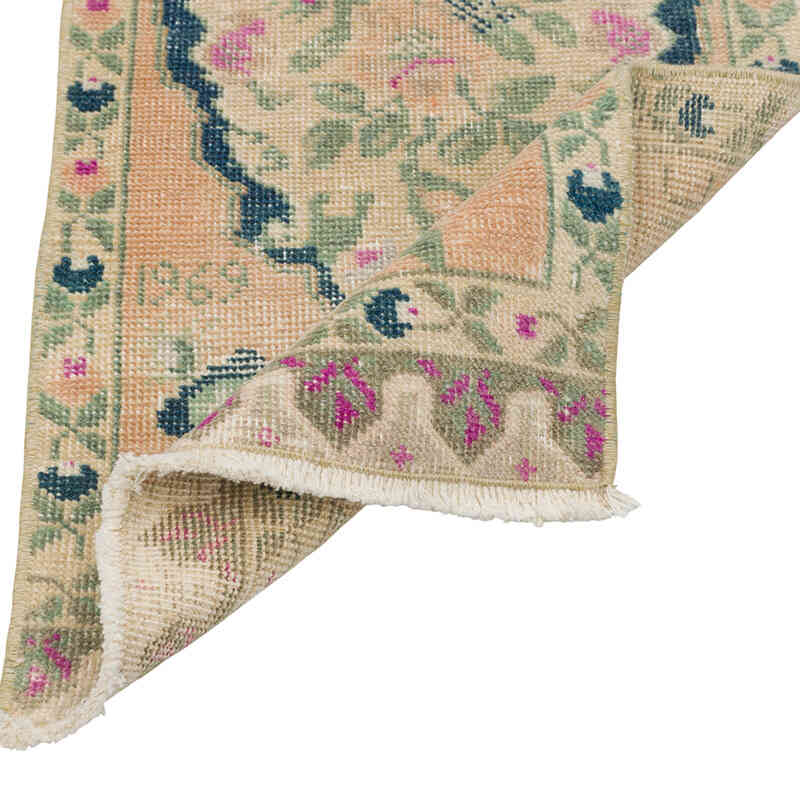 Alfombra Vintage Turca Anudada a Mano - 43 cm x 93 cm - K0079575