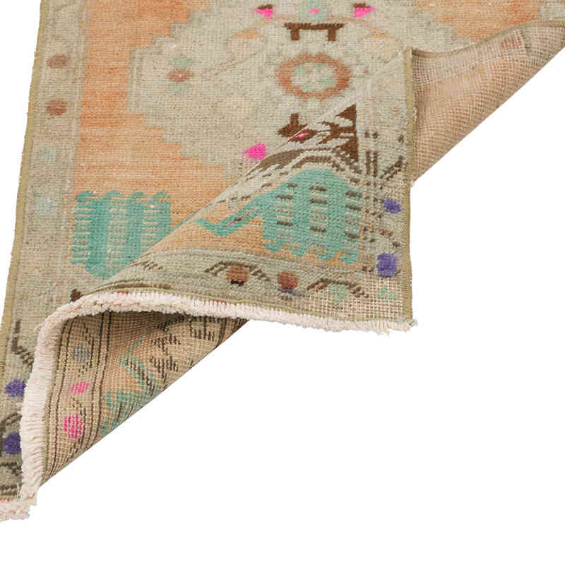 Vintage Turkish Hand-Knotted Rug - 1' 8" x 2' 10" (20" x 34") - K0079576
