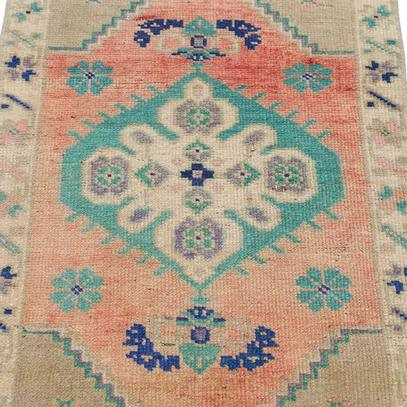 Alfombra Vintage Turca Anudada a Mano - 45 cm x 75 cm - K0079577