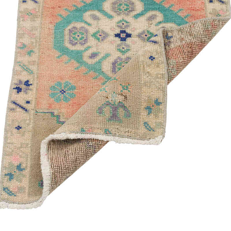 Alfombra Vintage Turca Anudada a Mano - 45 cm x 75 cm - K0079577
