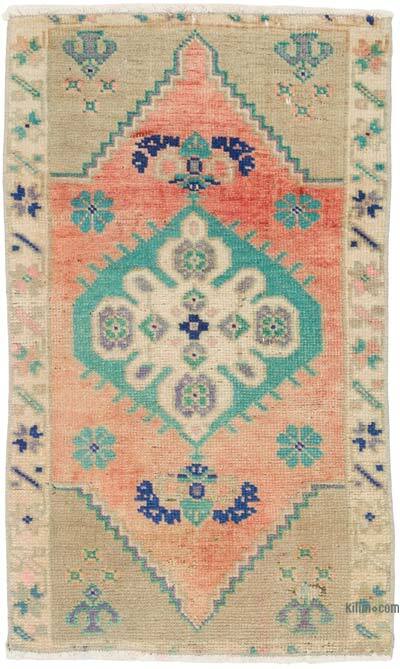Alfombra Vintage Turca Anudada a Mano - 45 cm x 75 cm
