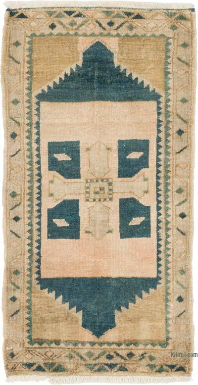 Alfombra Vintage Turca Anudada a Mano - 52 cm x 100 cm