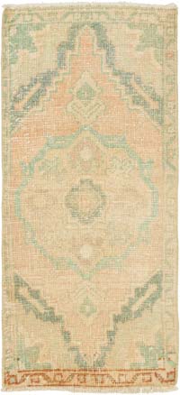 Vintage Turkish Hand-Knotted Rug - 1' 6" x 3' 2" (18" x 38")