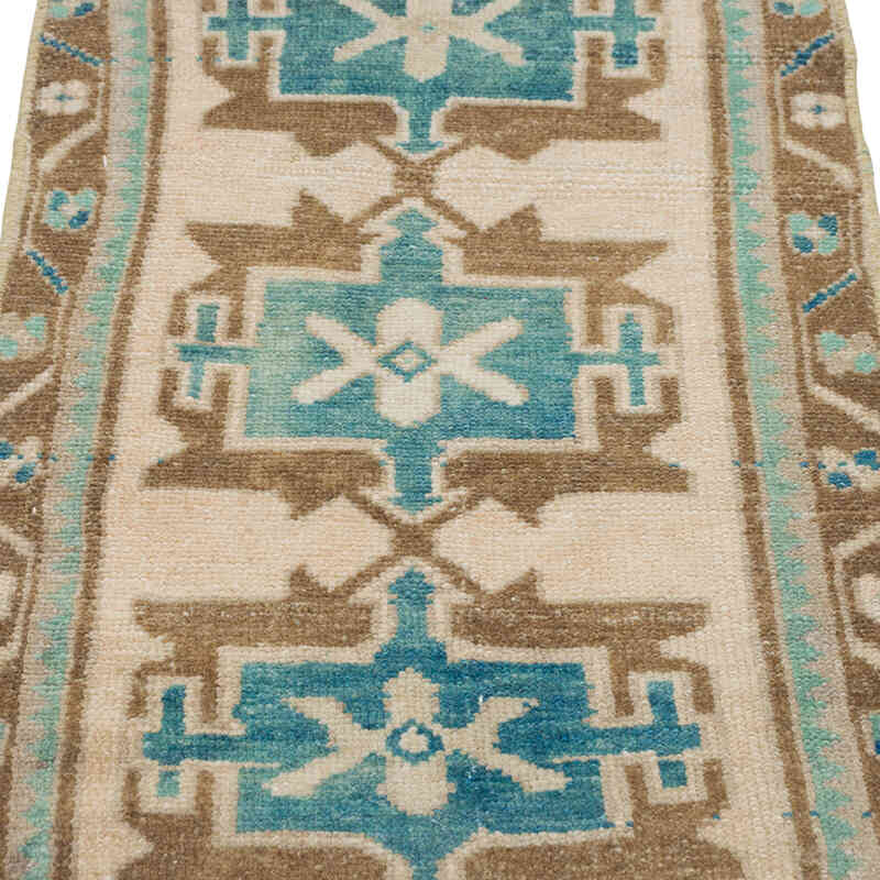 Alfombra Vintage Turca Anudada a Mano - 46 cm x 89 cm - K0079582