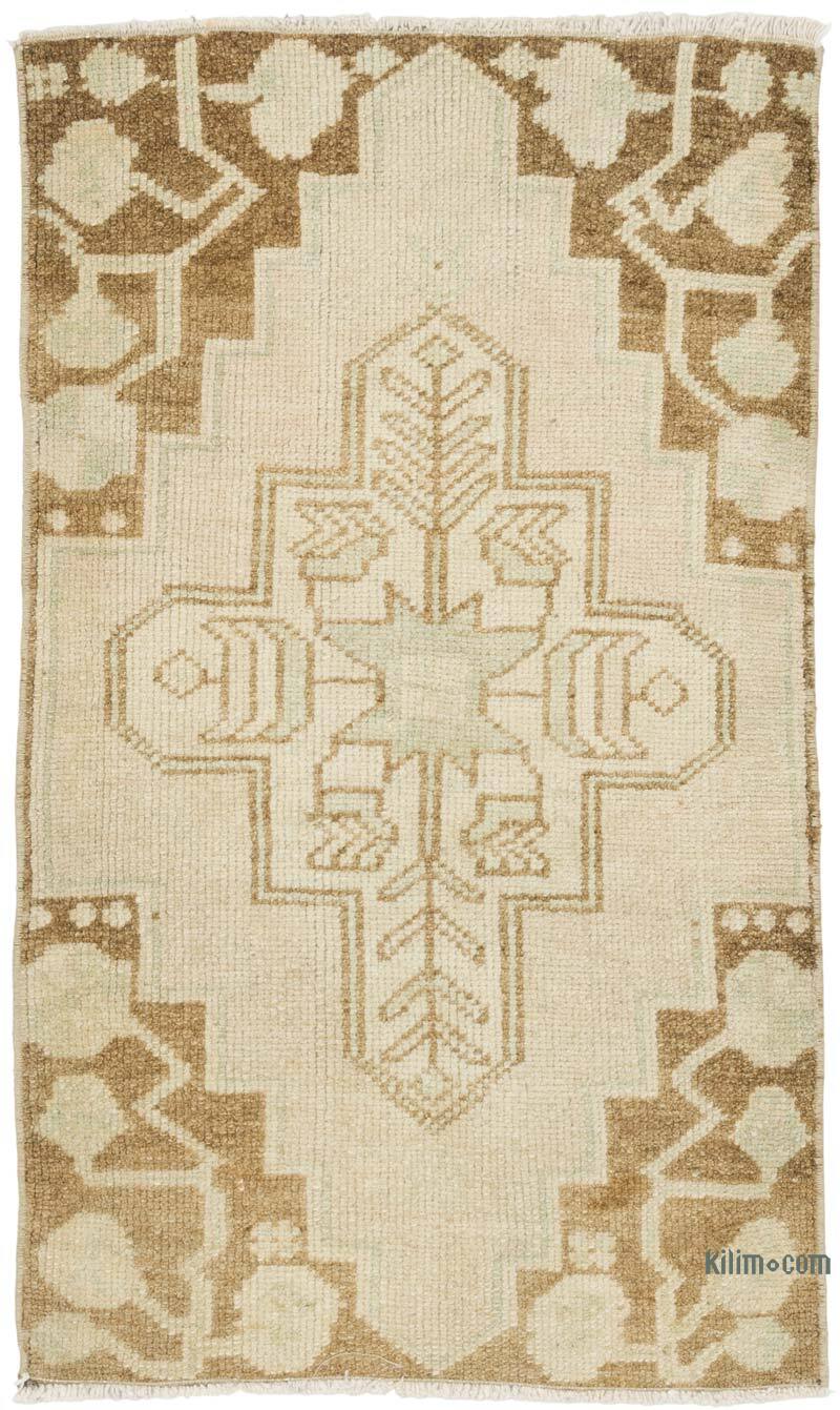 Alfombra Vintage Turca Anudada a Mano - 47 cm x 80 cm - K0079584