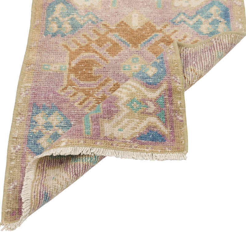 Alfombra Vintage Turca Anudada a Mano - 47 cm x 81 cm - K0079586