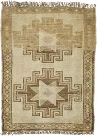 El Dokuma Vintage Halı - 57 cm x 77 cm