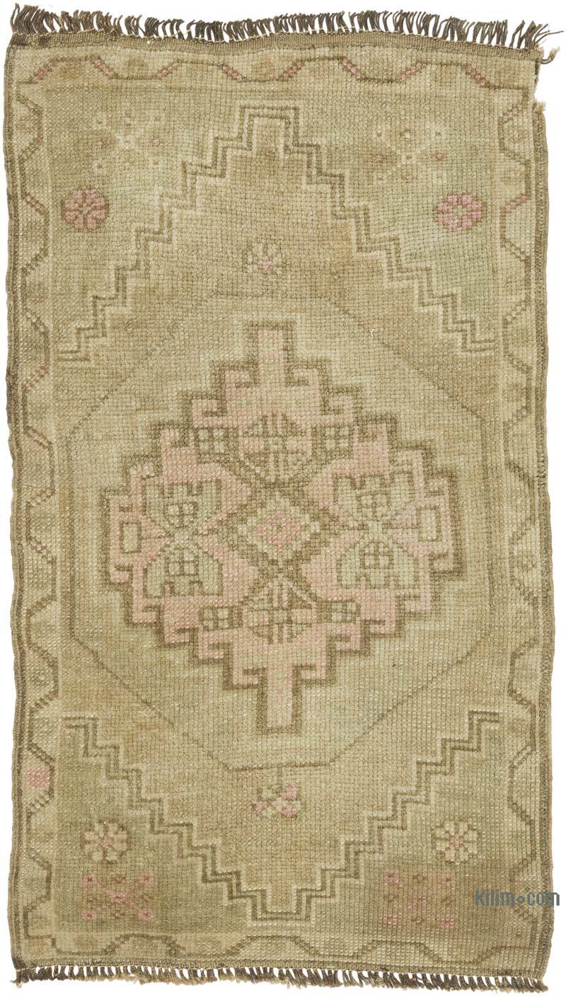 Vintage Turkish Hand-Knotted Rug - 1' 10" x 3' 3" (22" x 39") - K0079588