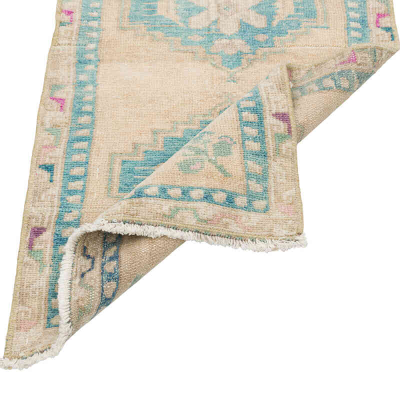 Alfombra Vintage Turca Anudada a Mano - 53 cm x 84 cm - K0079589
