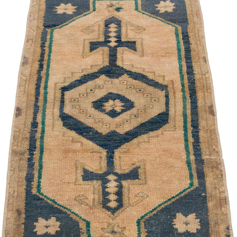Alfombra Vintage Turca Anudada a Mano - 40 cm x 83 cm - K0079590