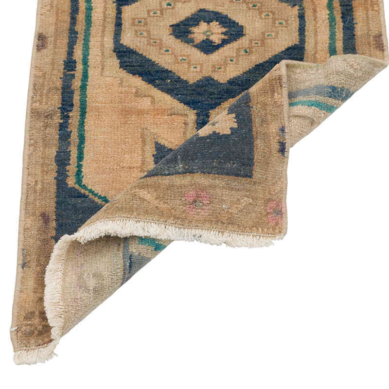 Alfombra Vintage Turca Anudada a Mano - 40 cm x 83 cm - K0079590