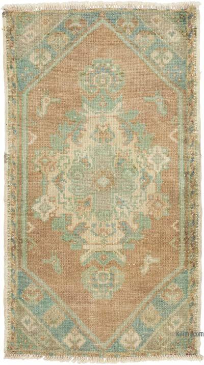 Alfombra Vintage Turca Anudada a Mano - 48 cm x 85 cm