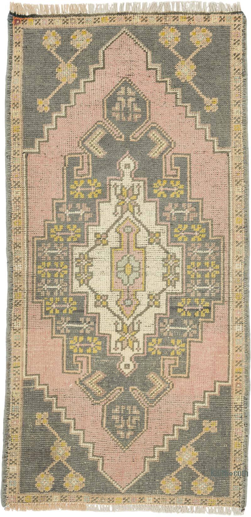 Vintage Turkish Hand-Knotted Rug - 1' 10" x 3' 8" (22" x 44") - K0079594