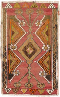 El Dokuma Vintage Halı - 52 cm x 81 cm