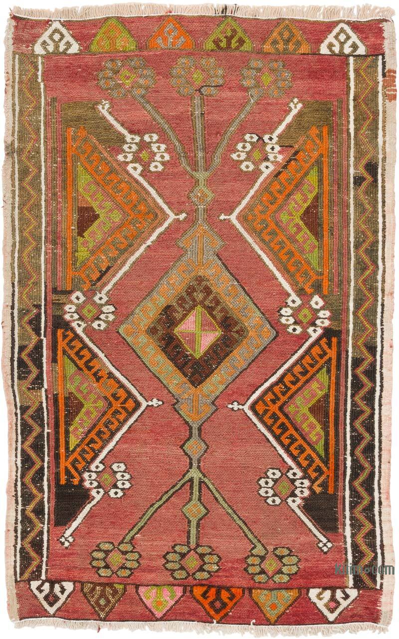 El Dokuma Vintage Halı - 52 cm x 81 cm - K0079595