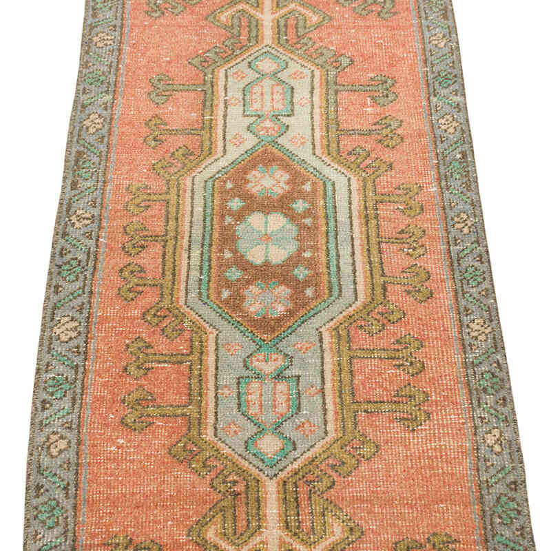Vintage Turkish Hand-Knotted Rug - 1' 5" x 3' 1" (17" x 37") - K0079597