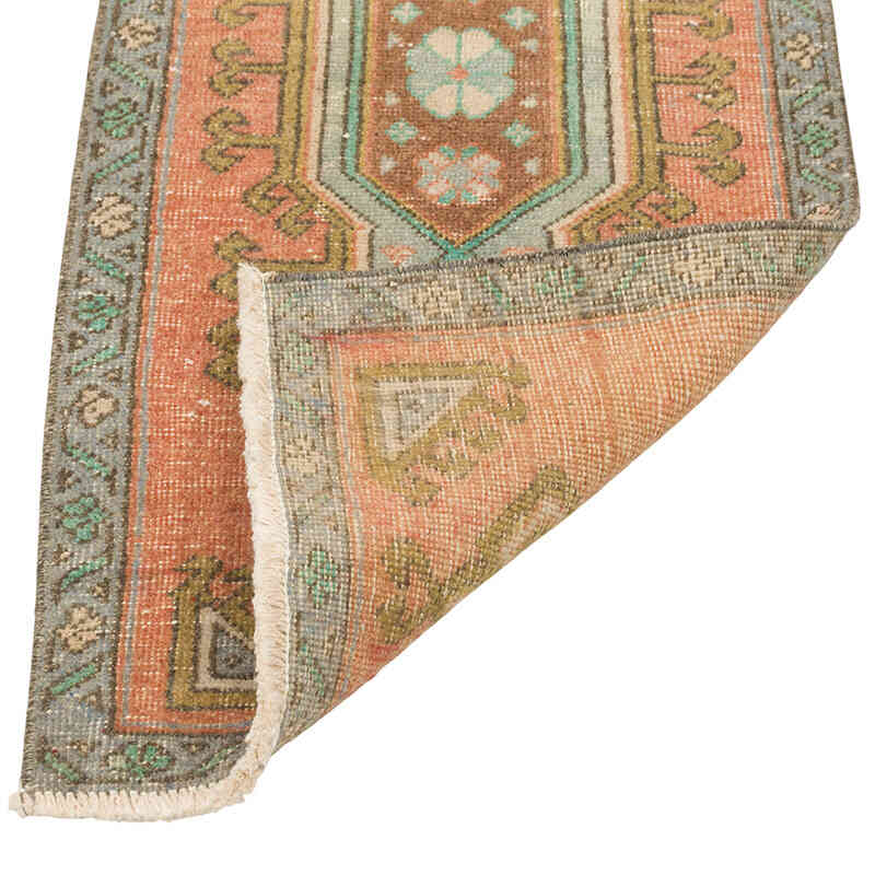 Vintage Turkish Hand-Knotted Rug - 1' 5" x 3' 1" (17" x 37") - K0079597