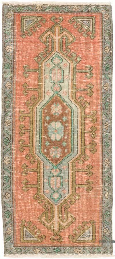 El Dokuma Vintage Halı - 43 cm x 95 cm