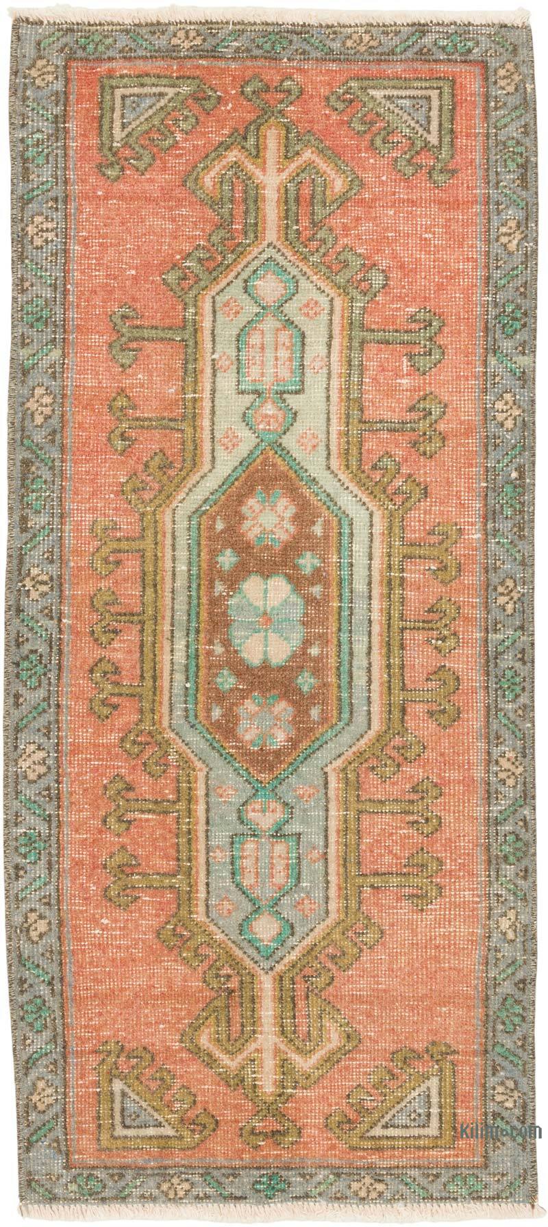 Vintage Turkish Hand-Knotted Rug - 1' 5" x 3' 1" (17" x 37") - K0079597