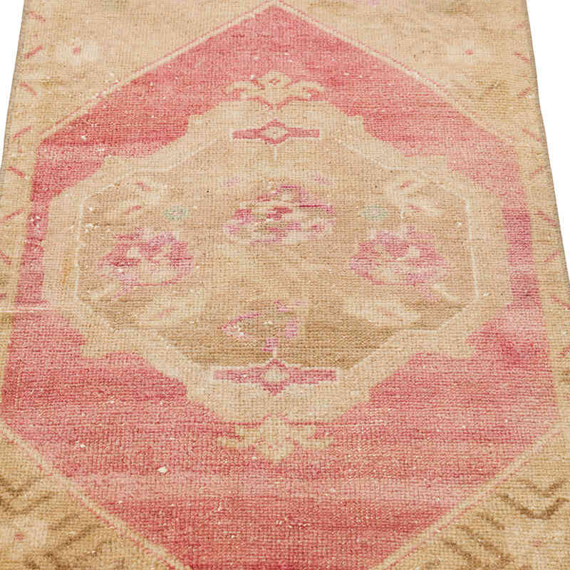Alfombra Vintage Turca Anudada a Mano - 51 cm x 94 cm - K0079598