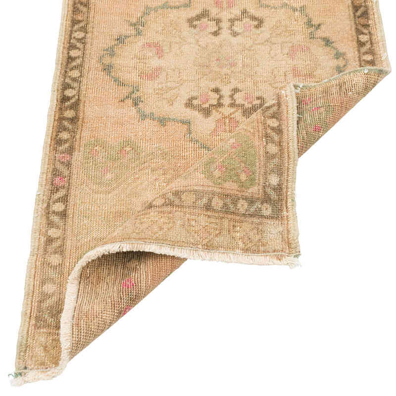 Alfombra Vintage Turca Anudada a Mano - 52 cm x 105 cm - K0079601