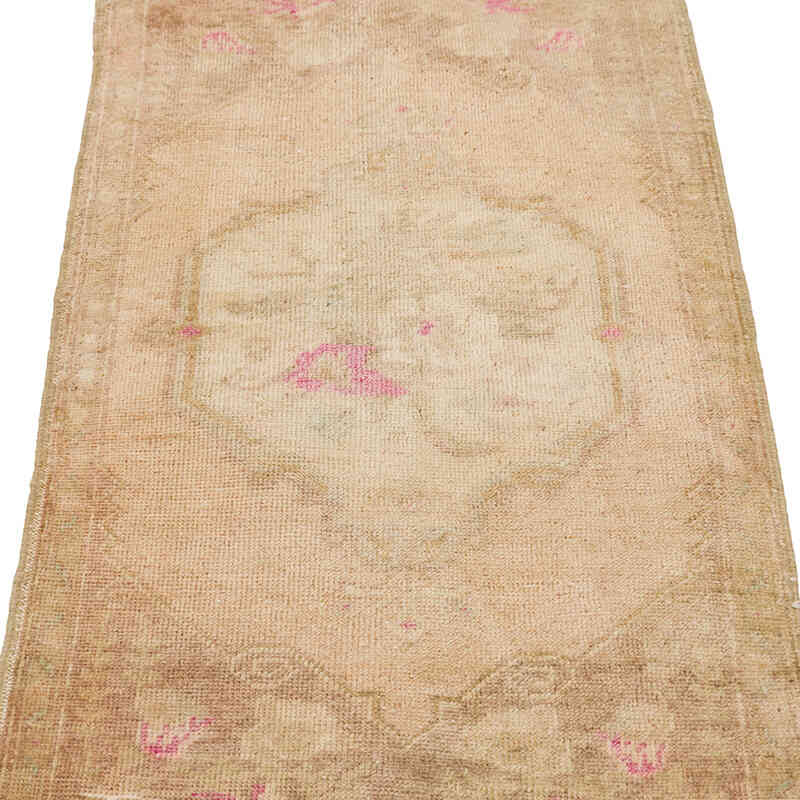Vintage Turkish Hand-Knotted Rug - 1' 8" x 3' 7" (20" x 43") - K0079602